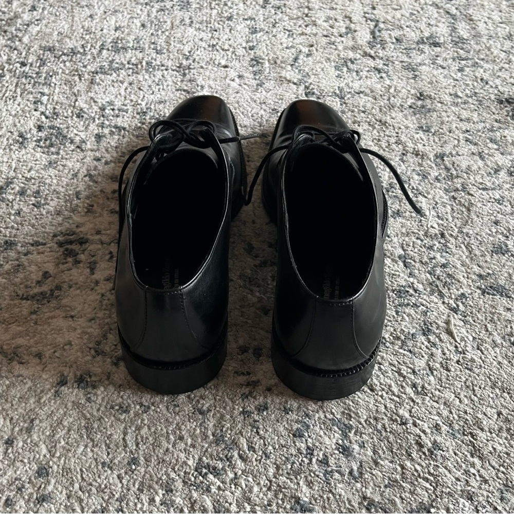 Ermenegildo Zegna Black Oxford Shoes with Glossy Finish - Picture 4 of 15